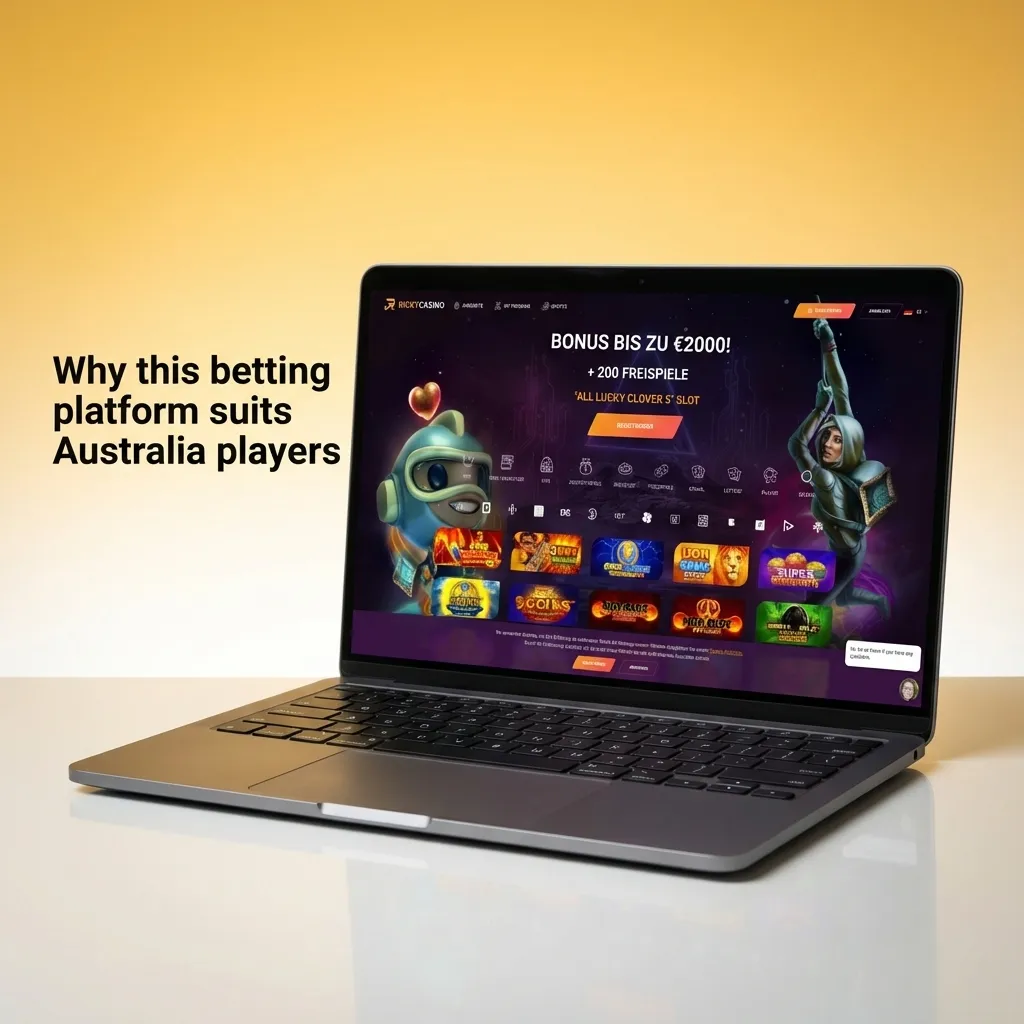 Illustration of an Australian-friendly betting site showing sports, casino games, mobile app, AUD banking and security icons